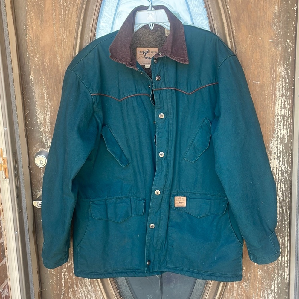 Vintage Powder River Farm Chore lined   Coat! Men’s Large